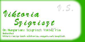 viktoria szigriszt business card